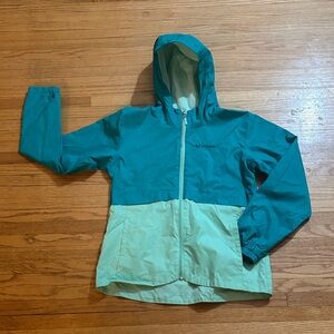 Columbia Kids' Aqua and Mint Raincoat